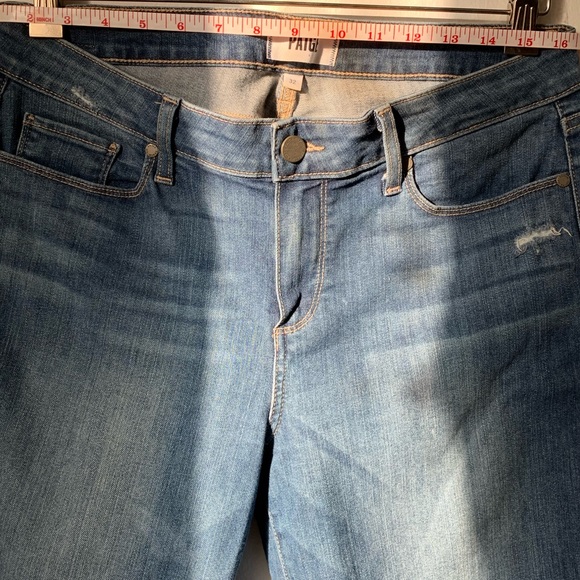 Paige Denim Verdugo Crop Orleans Dest Jeans Sz 32 - Picture 8 of 8